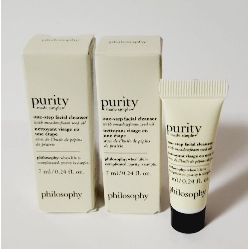 2 x PHILOSOPHY One Step Facial Cleanser Facial Wash With Meadowfoam Seed Oil